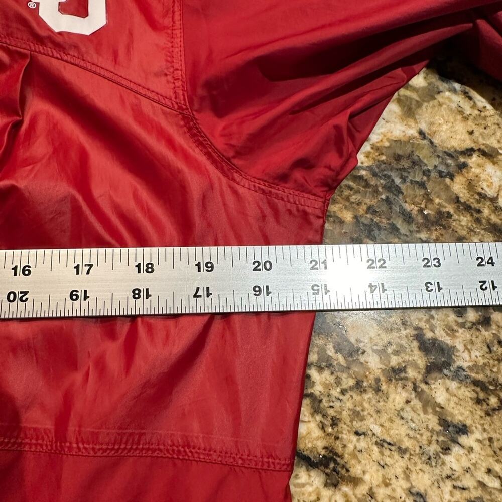 OU University of Oklahoma Red Longline Windbreaker Women’s Medium by Columbia - Picture 8 of 8